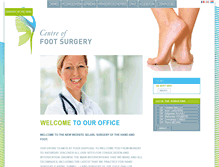 Tablet Screenshot of en.chirurgiemainpied.com
