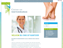Tablet Screenshot of nl.chirurgiemainpied.com